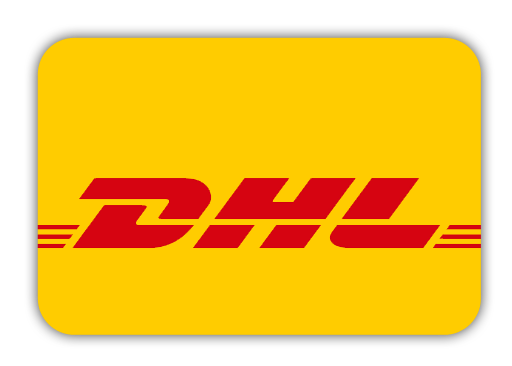 wir versenden mit DHL